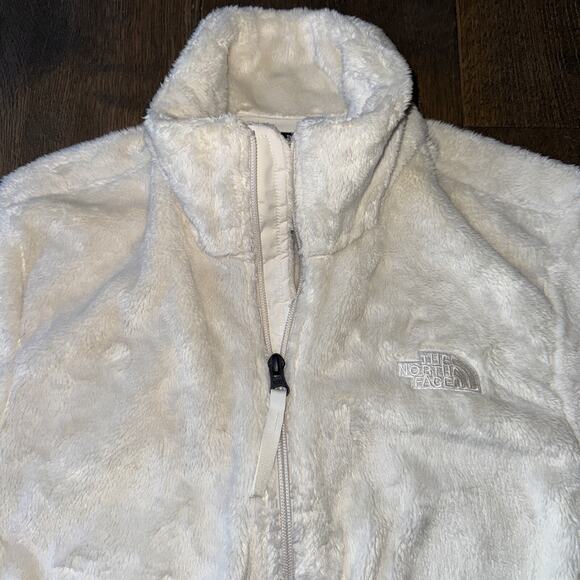 NWT! North Face Osito Half Zip-Womens MEDIUM Silken Fleece Jacket Gardenia White - Picture 14 of 15
